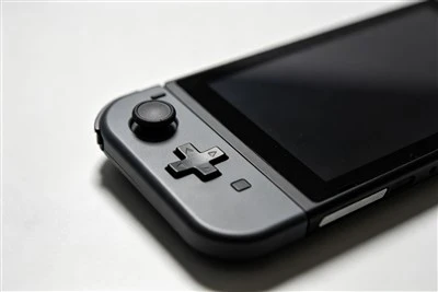 Handheld gaming console close-up